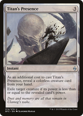 Presença do Titã / Titan's Presence - Magic: The Gathering - MoxLand